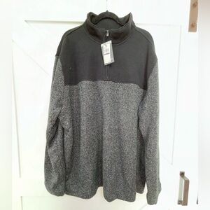 Van Heusen Black and Gray Men's Sweater